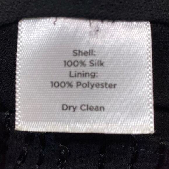 TALBOTS Women Silk Sleeveless Top Embroidered Sequined Black 16W Petite - Picture 6 of 7